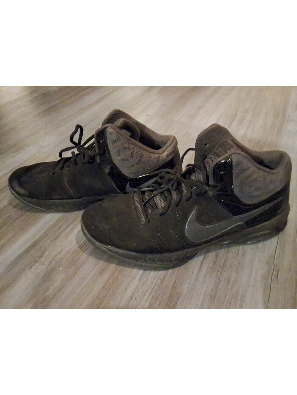 Nike Mens Air Visi Pro VI 749168-003 Black Basketball Shoes Sneakers Size 14